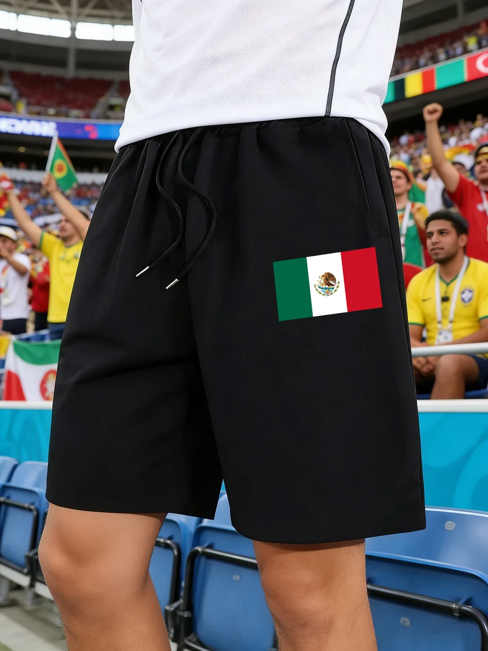 Mexico Flag Printing Pants Mens Sporty Pocket Wide Knee Length Shorts Basics High Waisted Shorts Summer Oversized Men'S Clothes
Mexico Flag Printing Pants Mens Sporty Pocket Wide Knee Length Shorts Basics High Waisted Shorts Summer Oversized Men'S Clothes