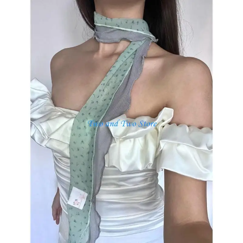 HX6F Checkered Long Choker Scarf for Women Harajuku for Jeans or Dresses
HX6F Checkered Long Choker Scarf for Women Harajuku for Jeans or Dresses