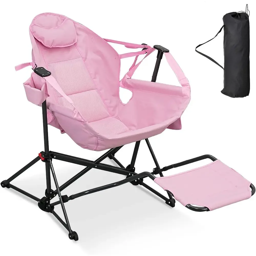 Portable Camping Hammock Chair with Cup Holder, Pillow, and Rocking Feature for Outdoor Patio Garden in Pink
Portable Camping Hammock Chair with Cup Holder, Pillow, and Rocking Feature for Outdoor Patio Garden in Pink