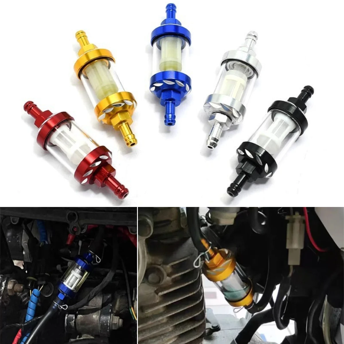 For Motorcycle Universal 8mm Gas Fuel Gasoline Oil Filter Moto Accessories Oil Cup Oil Cleaner
For Motorcycle Universal 8mm Gas Fuel Gasoline Oil Filter Moto Accessories Oil Cup Oil Cleaner
