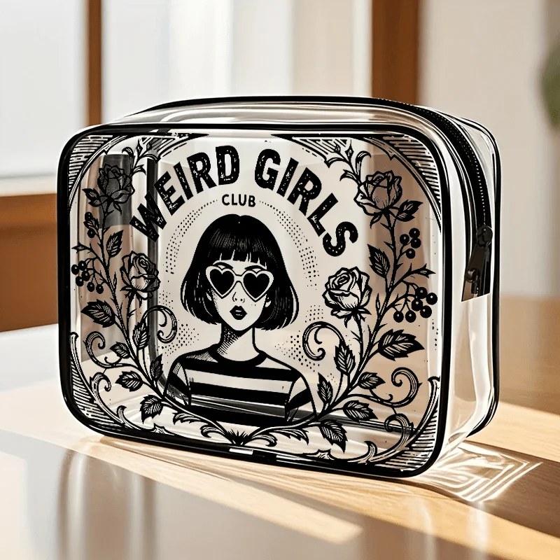 Cute And Trendy Themed Transparent PVC Toiletry Bag Portable Makeup Storage Case. Suitable For The Gym Beach And Daily Commutes.
Cute And Trendy Themed Transparent PVC Toiletry Bag Portable Makeup Storage Case. Suitable For The Gym Beach And Daily Commutes.