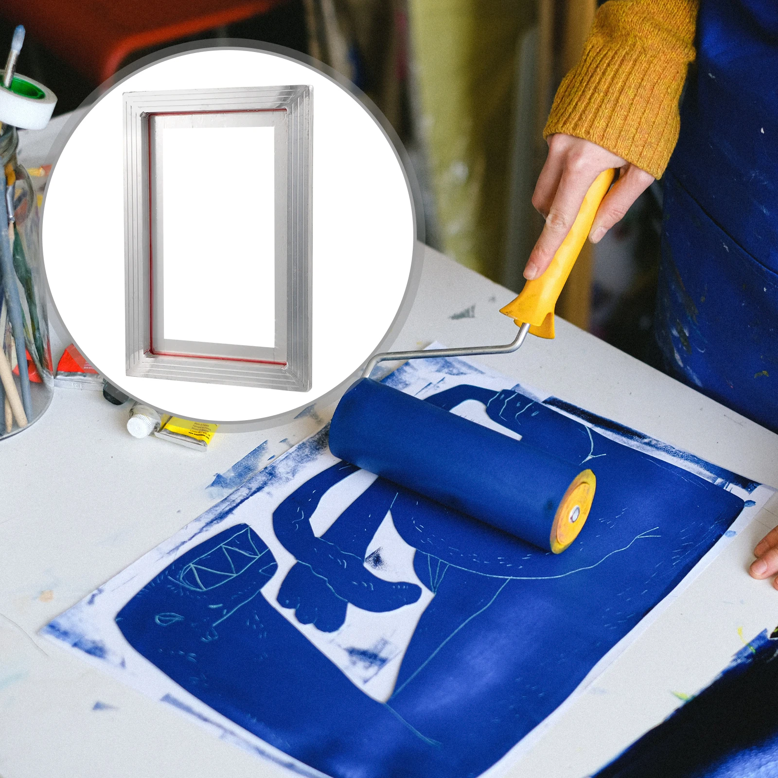 Aluminum Alloy Silk Screen Diy Supplies Portable Reusable Metal Frame For T-Shirts Canvas School Uniforms Parent-Child Activity
Aluminum Alloy Silk Screen Diy Supplies Portable Reusable Metal Frame For T-Shirts Canvas School Uniforms Parent-Child Activity