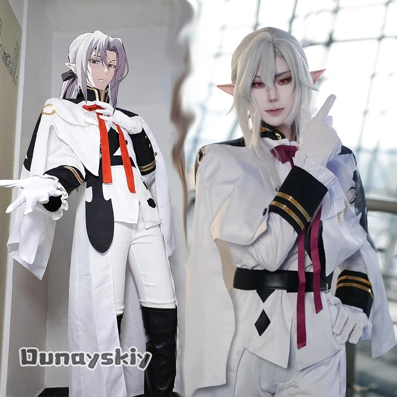 High Quality Ferid Bathory Cosplay aBcNNI@Anime Seraph of The End Costume White Cloak Tops Coat Role Play Uniform Halloween
High Quality Ferid Bathory Cosplay aBcNNI@Anime Seraph of The End Costume White Cloak Tops Coat Role Play Uniform Halloween