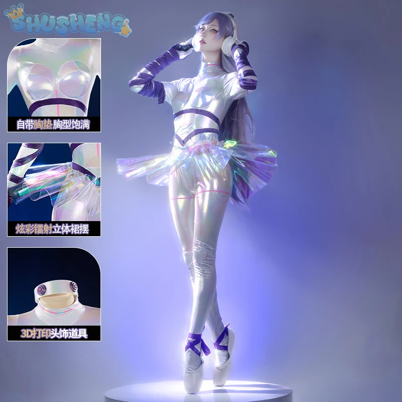 Marija Game Muse Dash Cosplay Mechanical dancer Costume New sexy leather jumpsuit accessory prop Halloween party women uniform
Marija Game Muse Dash Cosplay Mechanical dancer Costume New sexy leather jumpsuit accessory prop Halloween party women uniform