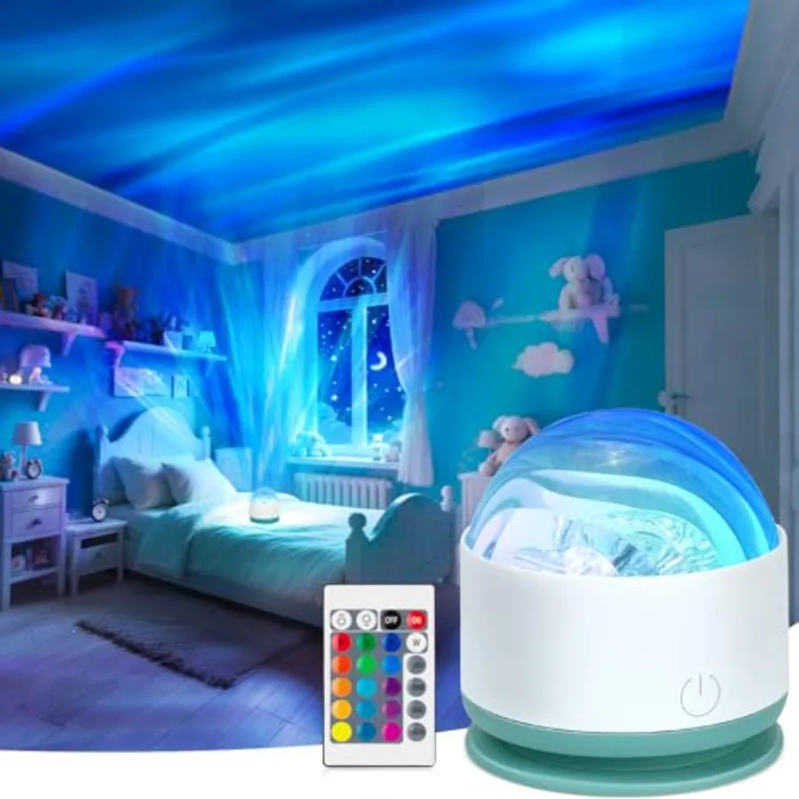 Northern Lights Projector, Rechargeable 16 Color Aurora Night Light Projector Mood Lighting with Dimmable and Remote Control fo
Northern Lights Projector, Rechargeable 16 Color Aurora Night Light Projector Mood Lighting with Dimmable and Remote Control fo