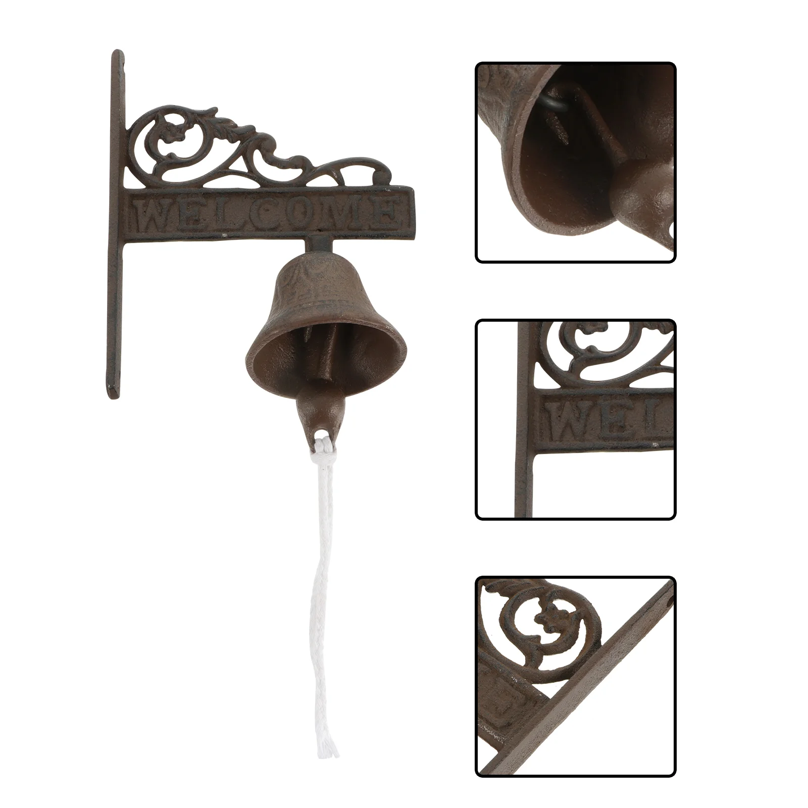 Wrought Iron Bell Doorbell Plant Trellis Home Accessory Garden Decor Coffee Shop Hanging Wall Pendant Ring Elderly
Wrought Iron Bell Doorbell Plant Trellis Home Accessory Garden Decor Coffee Shop Hanging Wall Pendant Ring Elderly