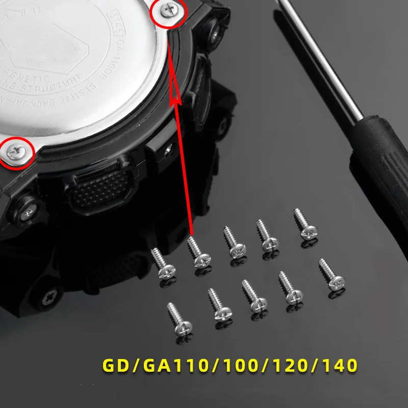 Винт для часов Casio GD/GAX/GA110/100/120/140, задняя крышка, винты, аксессуары для часов + инструмент
Винт для часов Casio GD/GAX/GA110/100/120/140, задняя крышка, винты, аксессуары для часов + инструмент