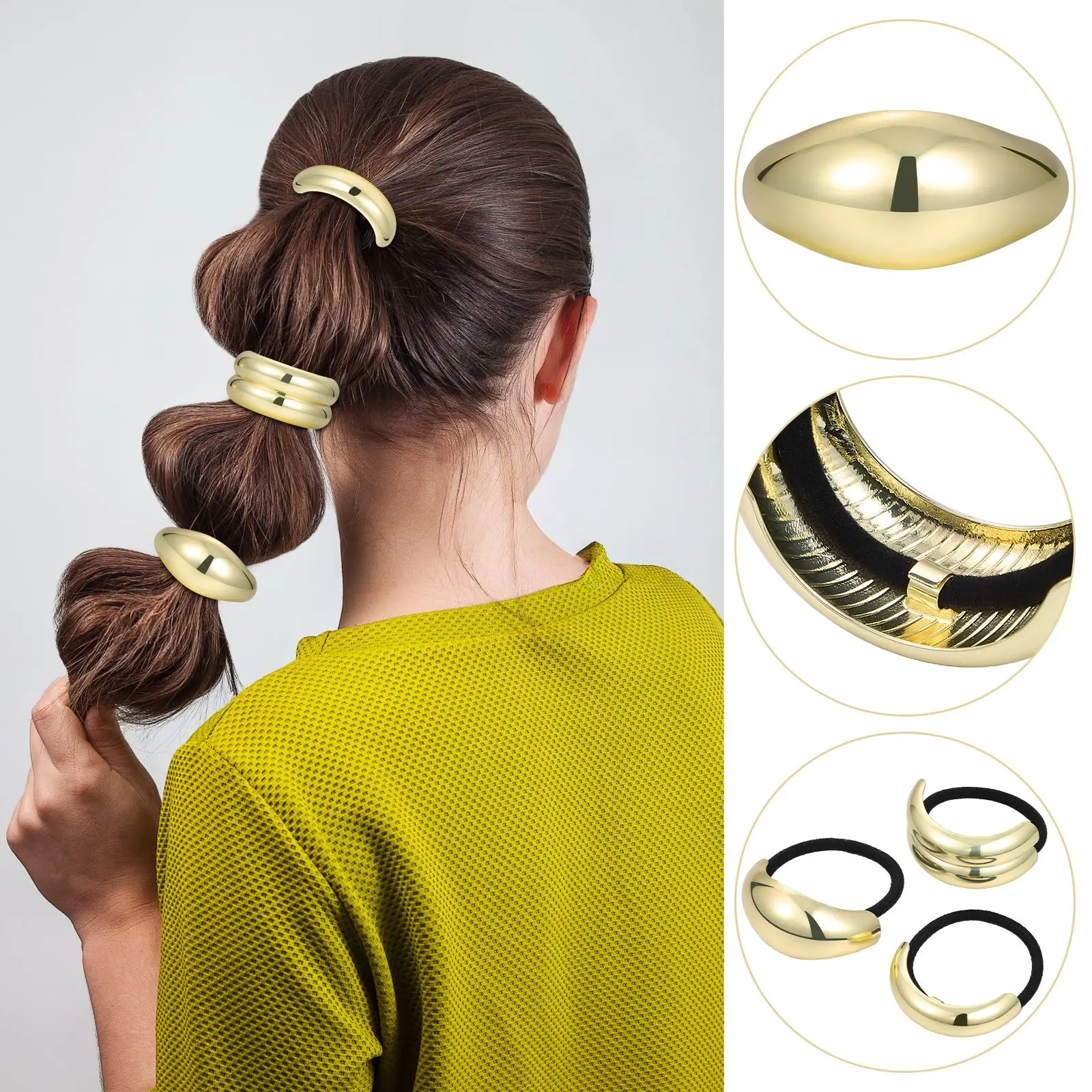 3Pcs Ponytail Hair Ties Fashionable Ponytail Elastic Hair Bands Stylish Hair Accessories for Ladies and Girls Hairpin Hairstyle
3Pcs Ponytail Hair Ties Fashionable Ponytail Elastic Hair Bands Stylish Hair Accessories for Ladies and Girls Hairpin Hairstyle