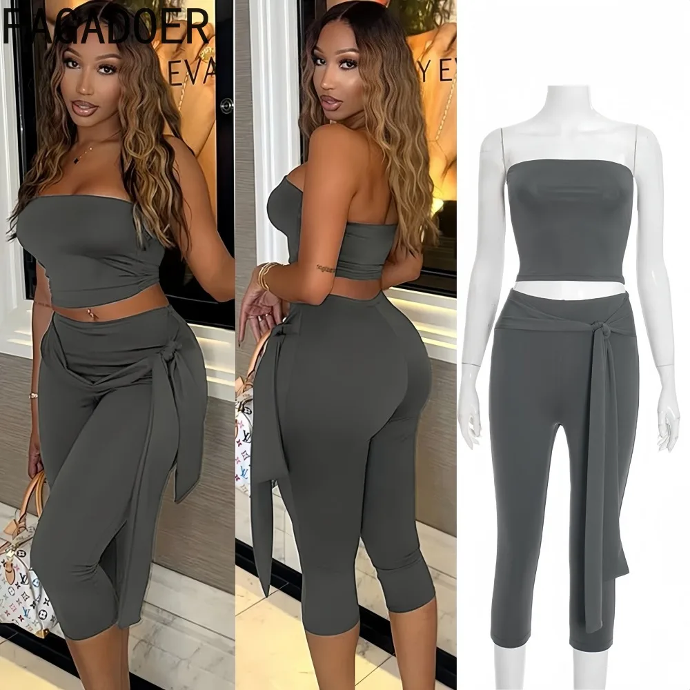 FAGADOER модный женский комплект из 2 предметов с рюшами в стиле пэчворк, укороченный топ без рукавов и брюки с открытой спиной, одинаковая женская уличная одежда, новинка
FAGADOER модный женский комплект из 2 предметов с рюшами в стиле пэчворк, укороченный топ без рукавов и брюки с открытой спиной, одинаковая женская уличная одежда, новинка