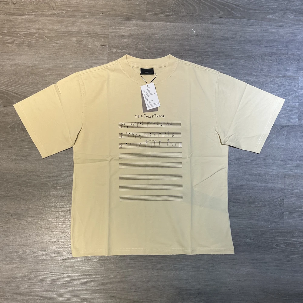 24ss Luxury Brand Music Score Print T shirt Men Women Hip hop Streetwear High Quality Cotton Short Sleeve Top Tees Fashion
24ss Luxury Brand Music Score Print T shirt Men Women Hip hop Streetwear High Quality Cotton Short Sleeve Top Tees Fashion