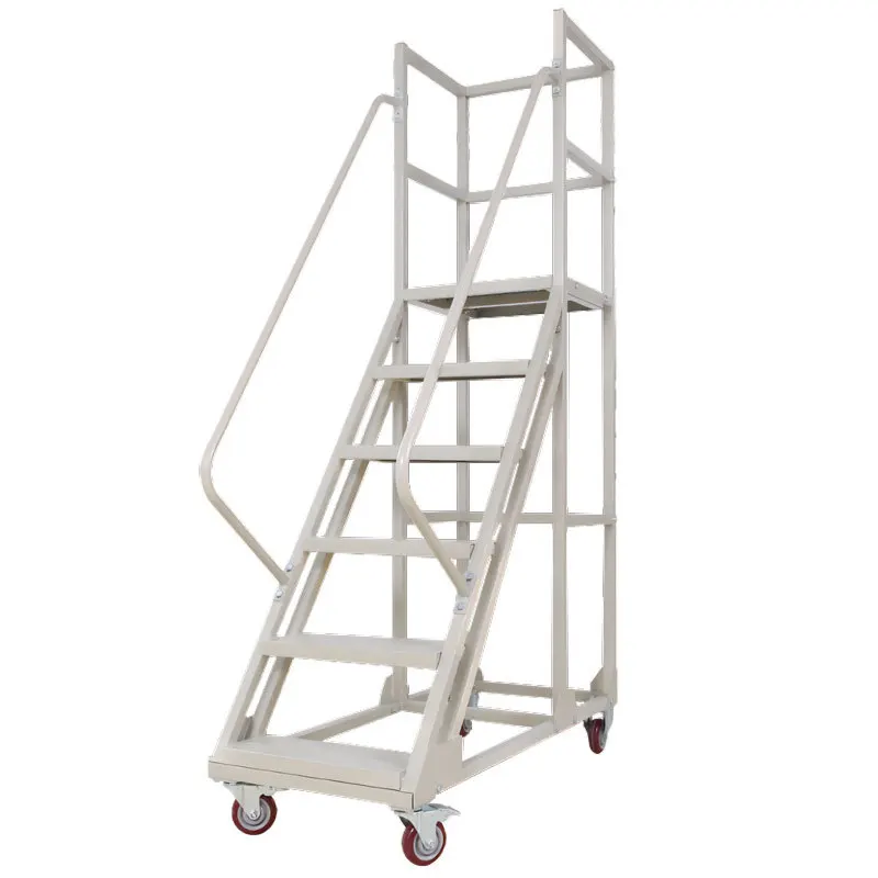 Mobile Platform Ladder, Warehouse Handling, Cargo Elevator, Industrial Ladder
Mobile Platform Ladder, Warehouse Handling, Cargo Elevator, Industrial Ladder