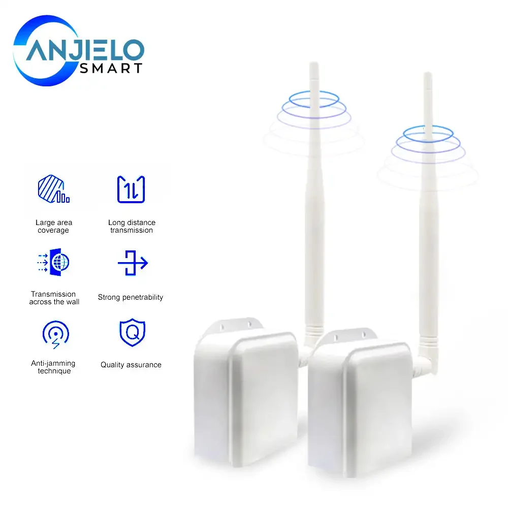 ANJIELO WiFi HaLow Wireless Bridge Kit - Point-to-Point Connection Long-Range up to 1 KM
ANJIELO WiFi HaLow Wireless Bridge Kit - Point-to-Point Connection Long-Range up to 1 KM