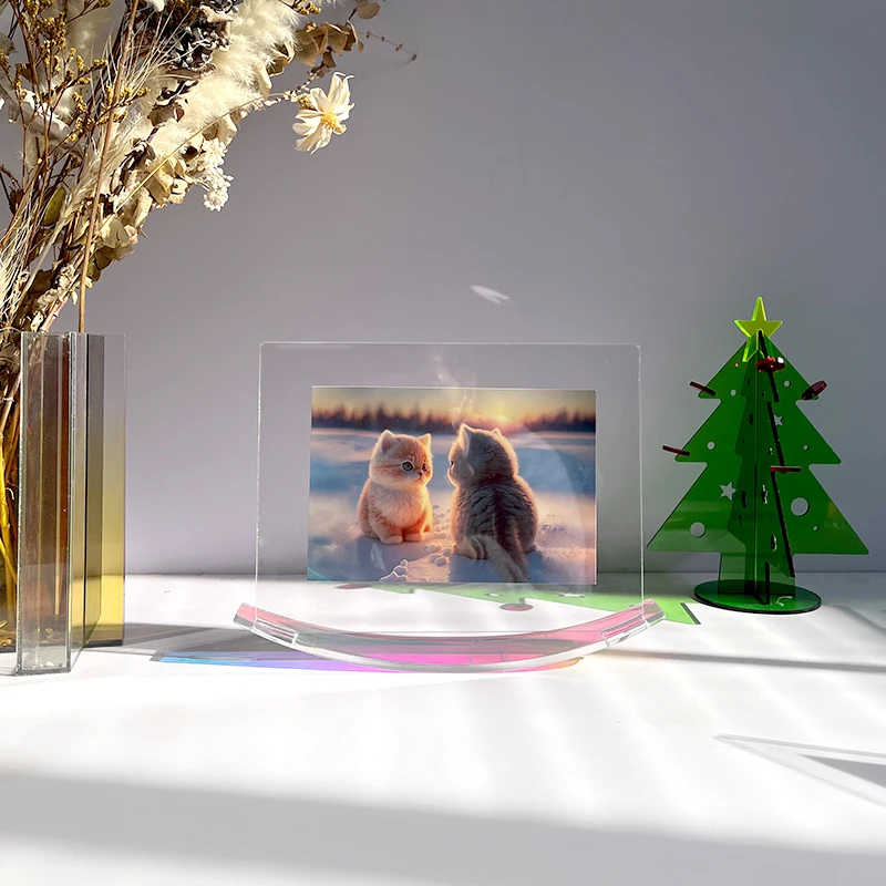 Acrylic Picture Frame Color Photo Frame Iridescent Acrylic Frameless Picture Frame Modern Home and Office Décor Tabletop/Desktop
Acrylic Picture Frame Color Photo Frame Iridescent Acrylic Frameless Picture Frame Modern Home and Office Décor Tabletop/Desktop