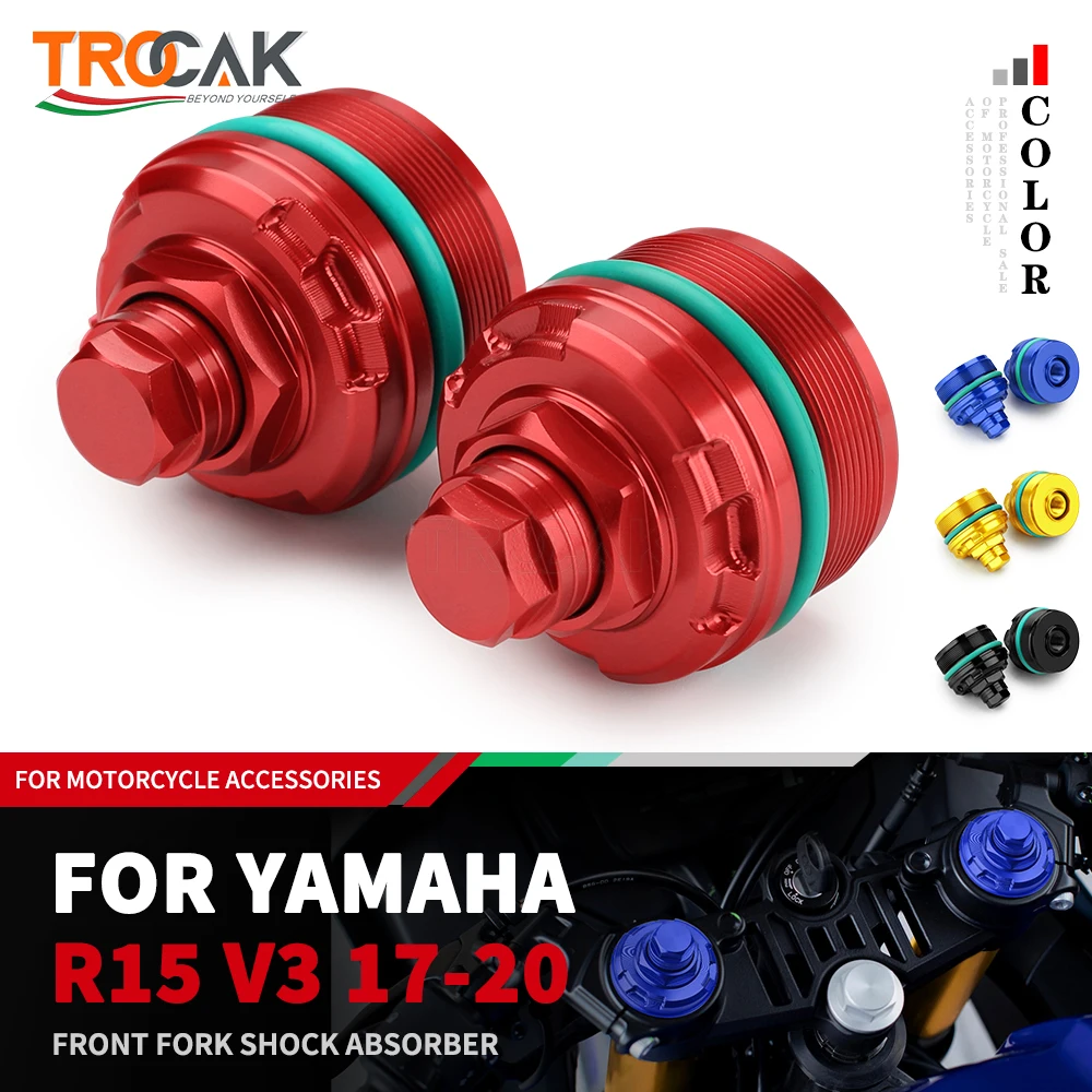 For YAMAHA YZFR15 R15 V3 2017-2020 MT-15 2018-2024 Motorcycle Front Shock Absorber Screw Preload Adjusters Bolts Fork Cover Cap
For YAMAHA YZFR15 R15 V3 2017-2020 MT-15 2018-2024 Motorcycle Front Shock Absorber Screw Preload Adjusters Bolts Fork Cover Cap