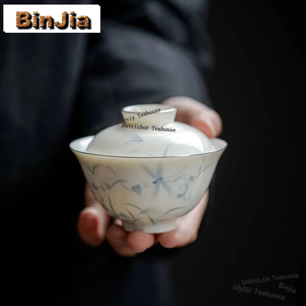 120 мл ручная роспись язычок Стрекоза Gaiwan белый нефрит Фарфор золотой окрашенный чай тюрен чайное приготовление чаша кунг-фу чайный подарок
120 мл ручная роспись язычок Стрекоза Gaiwan белый нефрит Фарфор золотой окрашенный чай тюрен чайное приготовление чаша кунг-фу чайный подарок