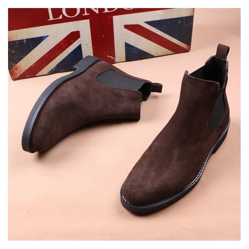 fashion trend chelsea boots for men breathable genuine leather shoes black brown platform boot handsome cowboy botas masculinas
fashion trend chelsea boots for men breathable genuine leather shoes black brown platform boot handsome cowboy botas masculinas