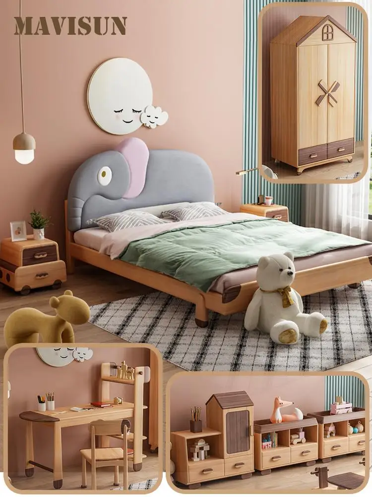 Children's Room Set Solid Wood Child Bed Wardrobe Closet Furniture Bookshelf Children Study Desk Toy Storage Cabinet Kids Table
Children's Room Set Solid Wood Child Bed Wardrobe Closet Furniture Bookshelf Children Study Desk Toy Storage Cabinet Kids Table