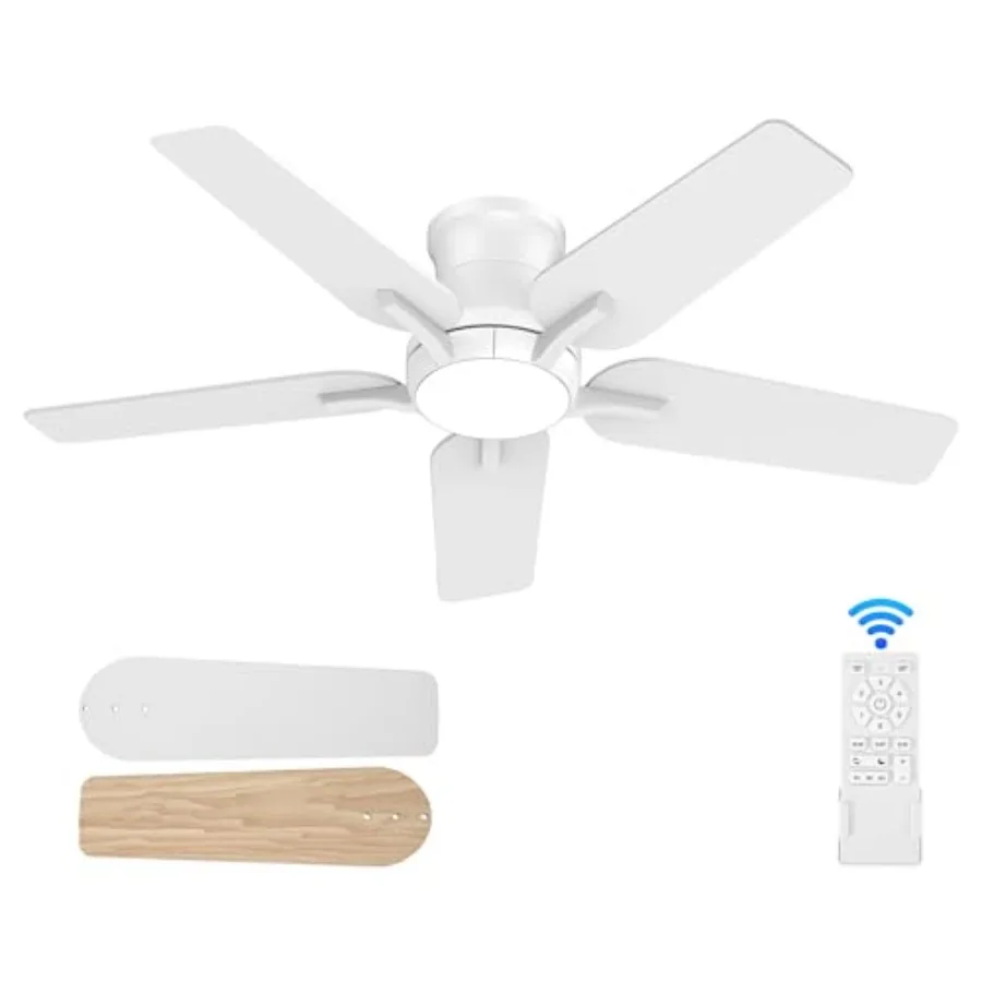 Ceiling Fans with Lights and Remote, Flush Mount Low Profile Ceilg Fan for Bedroom, Livg Room, Patio, Dimmable 6 Speeds Noisele
Ceiling Fans with Lights and Remote, Flush Mount Low Profile Ceilg Fan for Bedroom, Livg Room, Patio, Dimmable 6 Speeds Noisele