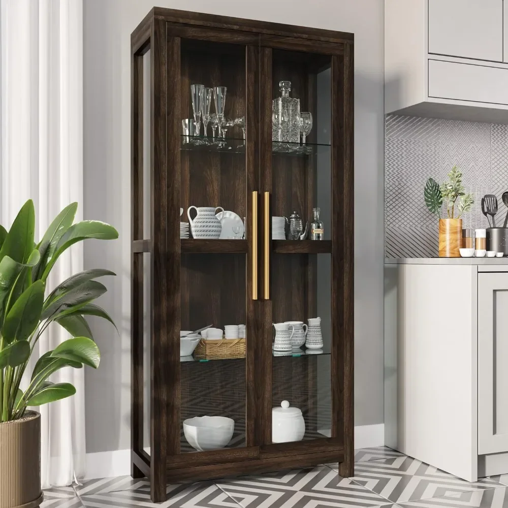 Living Room Storage Cabinet, Curio Cabinet with Tempered Glass Doors, Trophy Display Case, Living Room Displays Cabinets
Living Room Storage Cabinet, Curio Cabinet with Tempered Glass Doors, Trophy Display Case, Living Room Displays Cabinets
