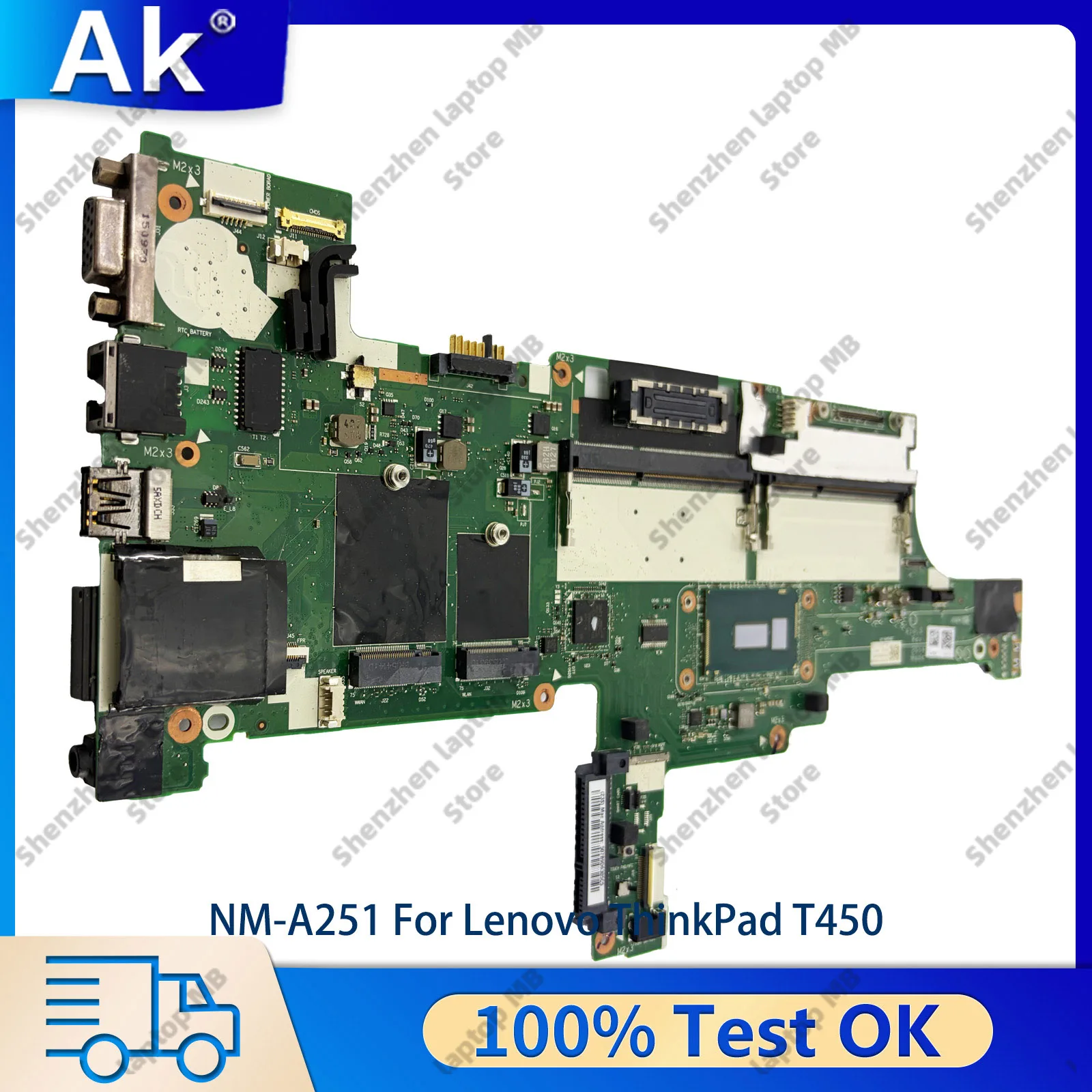 NM-A251 For Lenovo ThinkPad T450 with i3 i5 i7 5th Gen Laptop Motherboard 100% Tested OK
NM-A251 For Lenovo ThinkPad T450 with i3 i5 i7 5th Gen Laptop Motherboard 100% Tested OK
