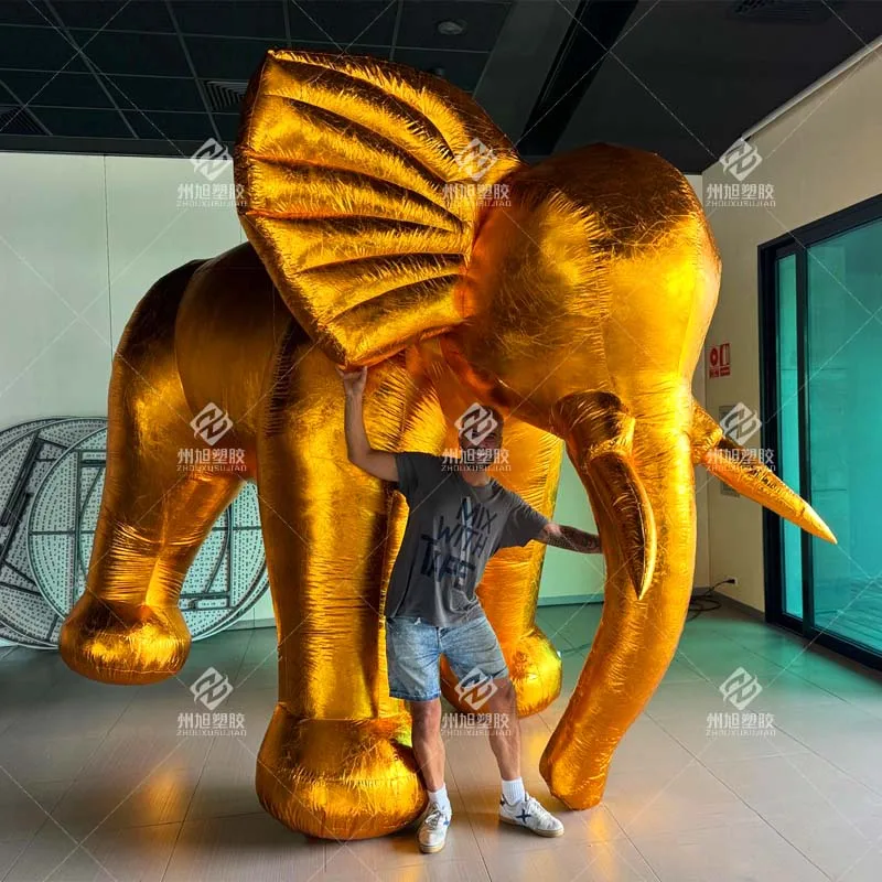 Giant Inflatable Golden Elephant,African Elephant Model,Stage Advertising Props for Celebration Event
Giant Inflatable Golden Elephant,African Elephant Model,Stage Advertising Props for Celebration Event
