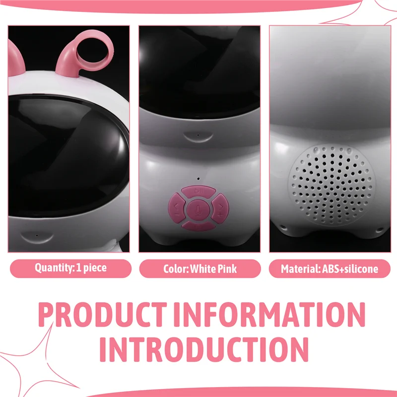 CYGJ-Robot For Children' S Gift AI Intelligence, Dialogue Function, WIFI Translation, LED Light Sound Effects White Pink
CYGJ-Robot For Children' S Gift AI Intelligence, Dialogue Function, WIFI Translation, LED Light Sound Effects White Pink