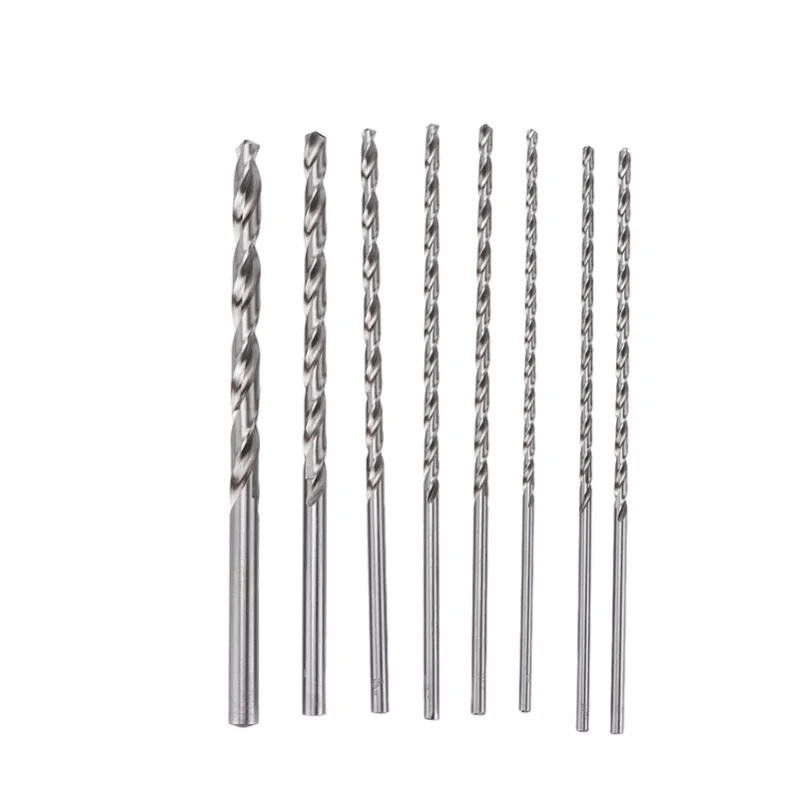 8Pcs Twist Drill Bits HSS Hole Processing Metal Wood Rotary Tool Kit 4mm-10mm Extra Long 200mm
8Pcs Twist Drill Bits HSS Hole Processing Metal Wood Rotary Tool Kit 4mm-10mm Extra Long 200mm
