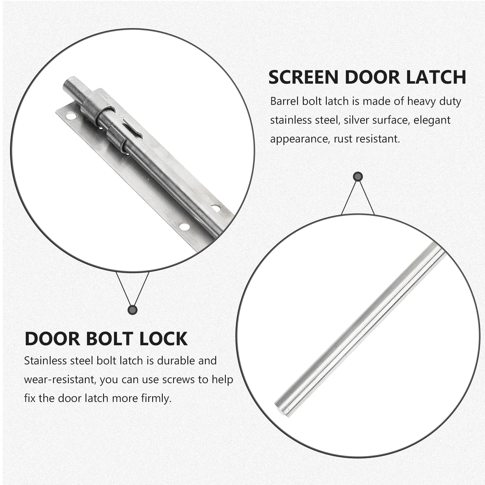Thickened Stainless Steel Door Bolts 400mm Heavy Duty Gate Drop Rod Barrel Bolt Latch Slide Locks Security DoorLatch
Thickened Stainless Steel Door Bolts 400mm Heavy Duty Gate Drop Rod Barrel Bolt Latch Slide Locks Security DoorLatch
