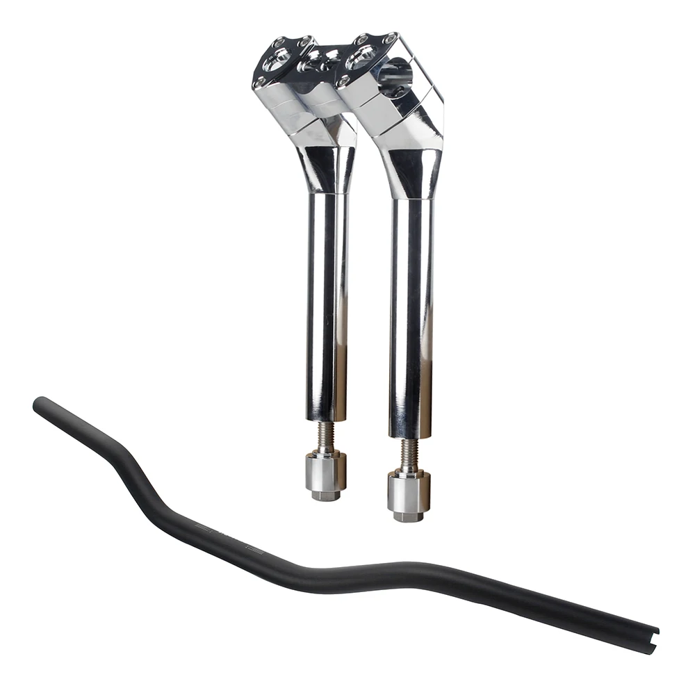 Motorcycle Thug Style 1" 25mm Pullback Handlebar with Bar Clamp Riser for Harley Softail Dyna Sportster FXR Street Bob
Motorcycle Thug Style 1" 25mm Pullback Handlebar with Bar Clamp Riser for Harley Softail Dyna Sportster FXR Street Bob