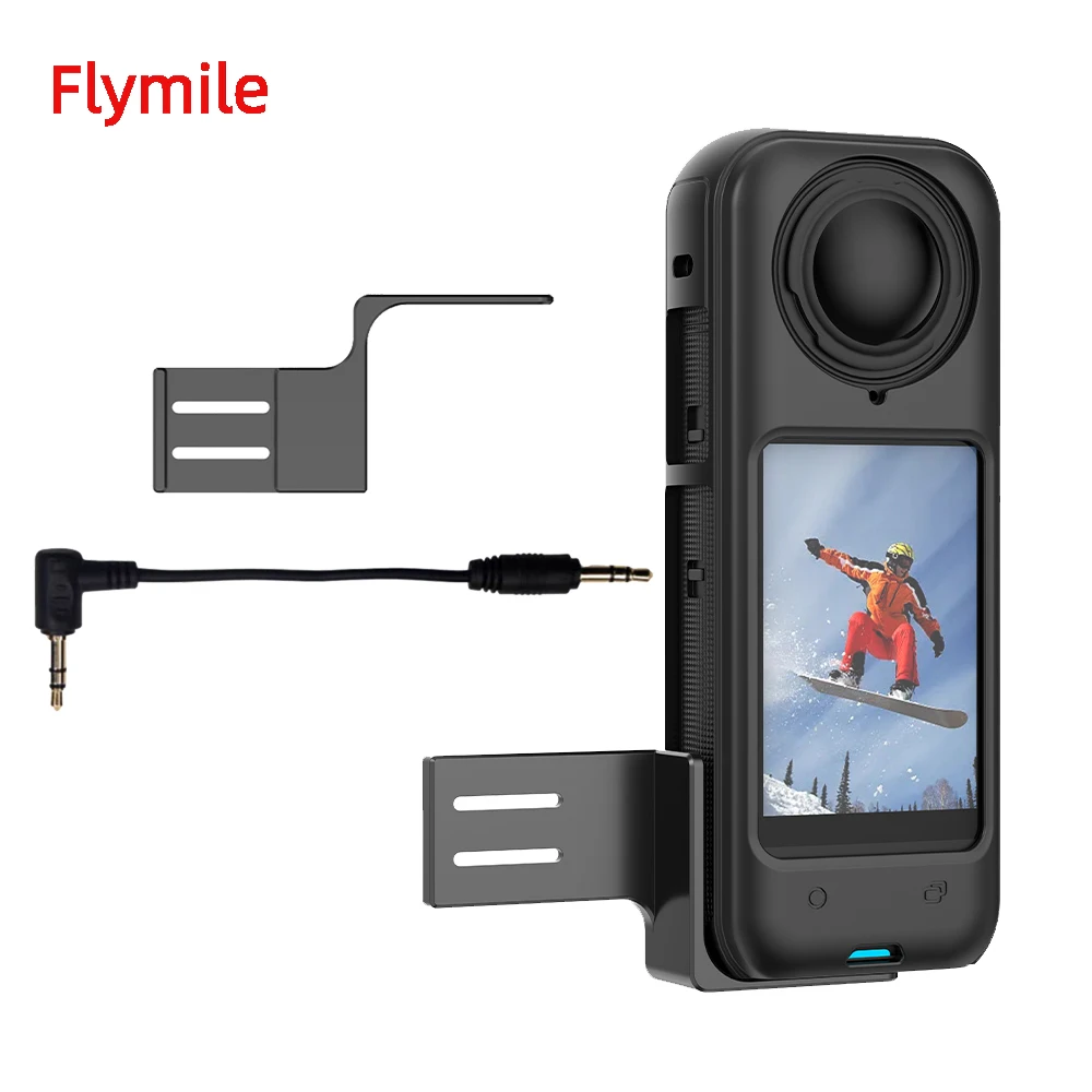 Flymile Microphone Extension Bracket for Insta360 X5 X4 Camera Accessories 1/4 Screw Hole Tripods/Selfie Sticks Mic Adapter
Flymile Microphone Extension Bracket for Insta360 X5 X4 Camera Accessories 1/4 Screw Hole Tripods/Selfie Sticks Mic Adapter