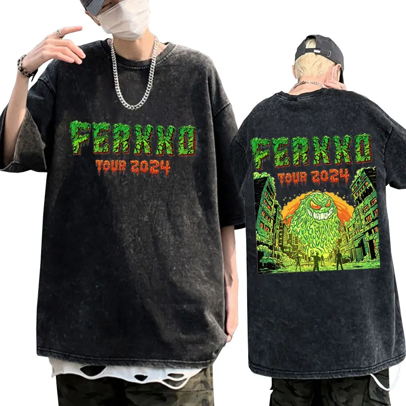 Rapper Feid Ferxxo Ferxxocalipsis Tour 2024 Vintage Washing T-shirt Men Hip Hop Fashion Oversized Washed T Shirt Male Streetwear
Rapper Feid Ferxxo Ferxxocalipsis Tour 2024 Vintage Washing T-shirt Men Hip Hop Fashion Oversized Washed T Shirt Male Streetwear