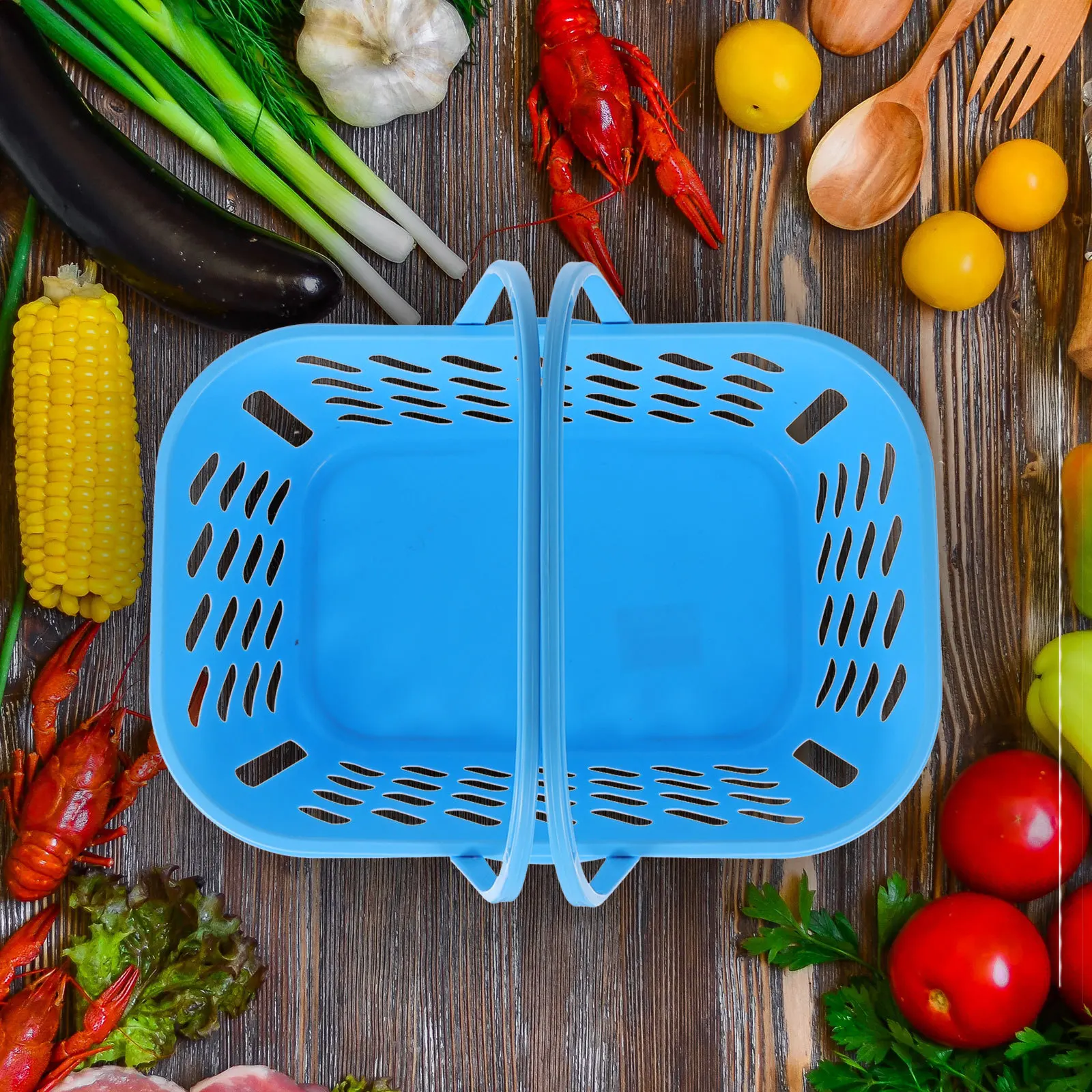 Plastic Shopping Basket Strong Bearing Capacity Corrosion Resistant Wear Resistant Portable Double Handles Large Storage
Plastic Shopping Basket Strong Bearing Capacity Corrosion Resistant Wear Resistant Portable Double Handles Large Storage