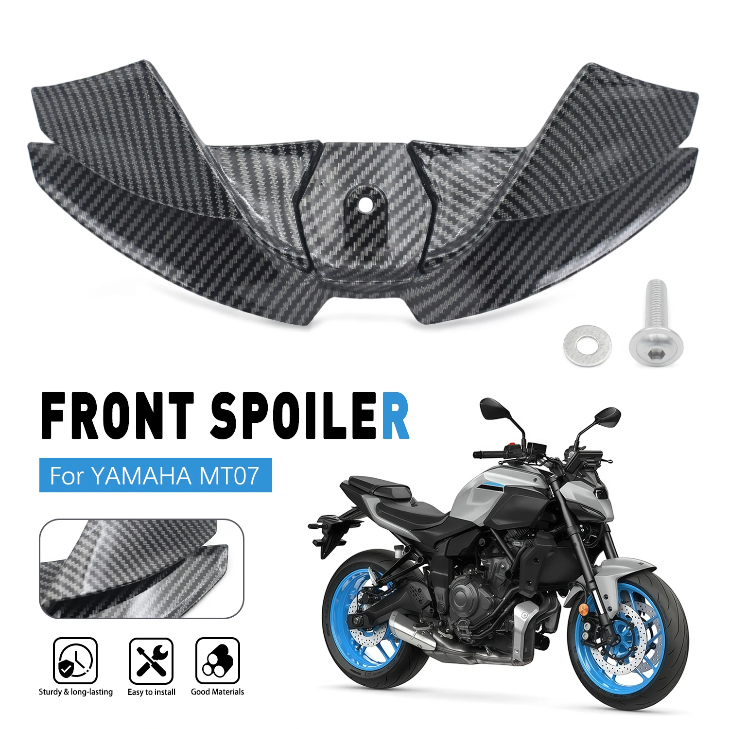Front Lower Lip Spoiler For Yamaha MT07 MT 07 2025 2026 Motorcycle Downforce Winglet Aerodynamic Wind Deflector Accessories
Front Lower Lip Spoiler For Yamaha MT07 MT 07 2025 2026 Motorcycle Downforce Winglet Aerodynamic Wind Deflector Accessories