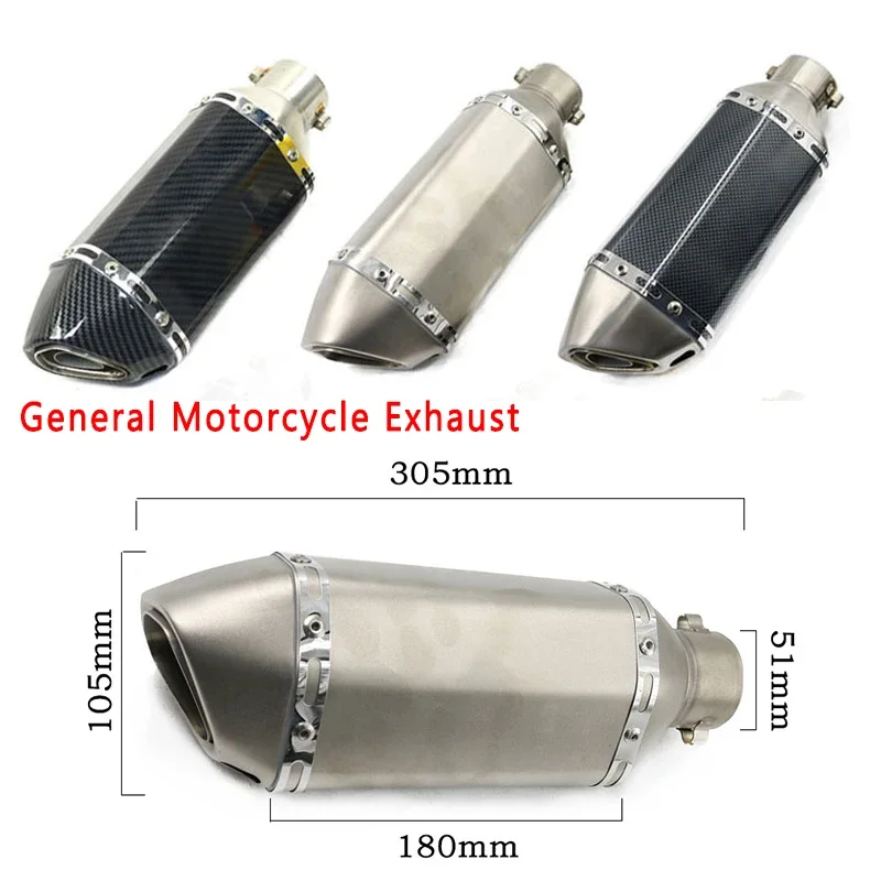 Universel 51mm Motorcycle Exhaust Pipe Muffler Escape Moto Modify DB Killer For CBR250 CB400 Laser FZ400 Z750 NINJA TMAX530
Universel 51mm Motorcycle Exhaust Pipe Muffler Escape Moto Modify DB Killer For CBR250 CB400 Laser FZ400 Z750 NINJA TMAX530