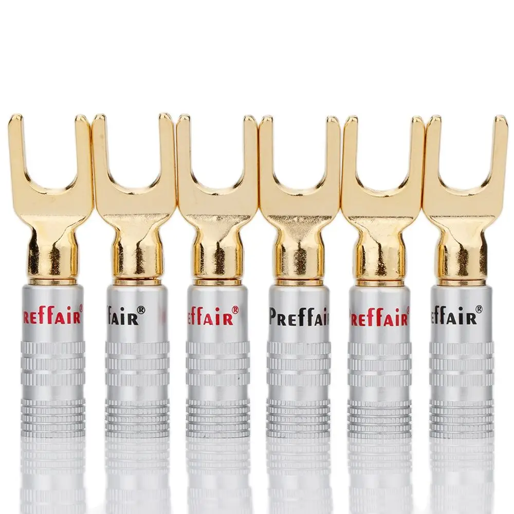 Gold Plated Y/U- type Banana Plugs Audio Terminals Cable Wire Connector Fork Spade Speaker Plug Adapter same as Nakamich
Gold Plated Y/U- type Banana Plugs Audio Terminals Cable Wire Connector Fork Spade Speaker Plug Adapter same as Nakamich
