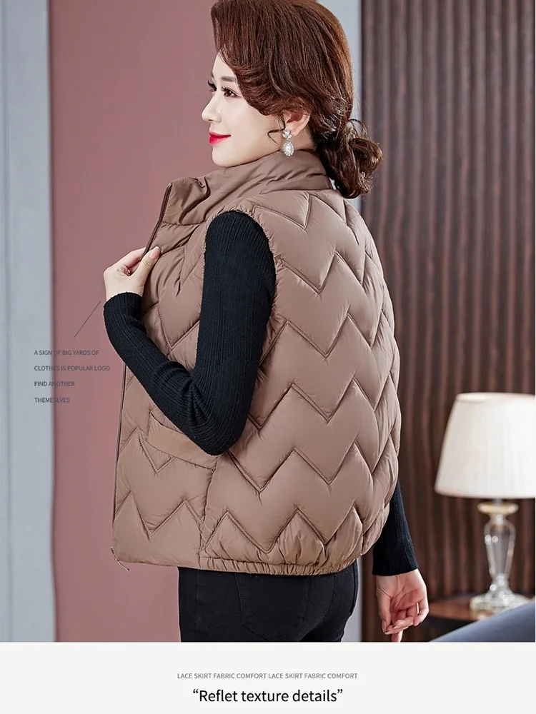Autumn Winter Women's ort Lightweight Padded Cotton Vest Warm Faux Silk Fiber Fill Mom's Wardrobe ential Faionable Com...
Autumn Winter Women's ort Lightweight Padded Cotton Vest Warm Faux Silk Fiber Fill Mom's Wardrobe ential Faionable Com...