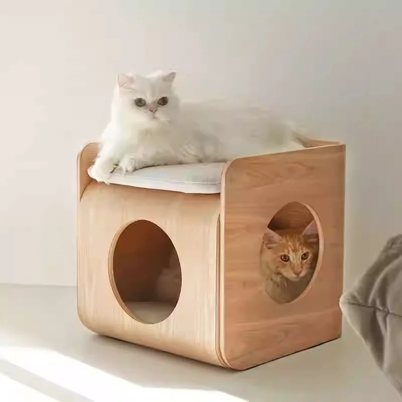 Wooden Cat Litter Multi-functional Coffee Table Pet Cat Beds Dog Litter Storage Bedside Table Creative Tree Hole Cat Nest
Wooden Cat Litter Multi-functional Coffee Table Pet Cat Beds Dog Litter Storage Bedside Table Creative Tree Hole Cat Nest