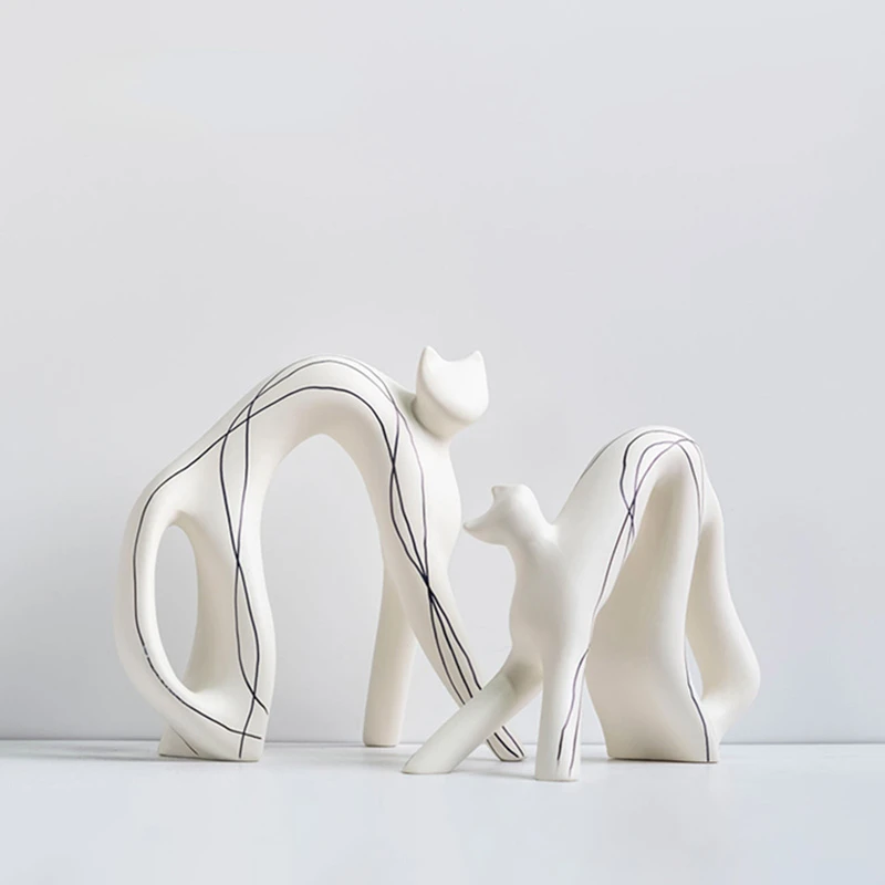 Modern Minimalist Cat Statue, Black and White Line, Hand-painted Ornaments,Porch, Living Room, Bedroom, Desktop, Home Decoration
Modern Minimalist Cat Statue, Black and White Line, Hand-painted Ornaments,Porch, Living Room, Bedroom, Desktop, Home Decoration