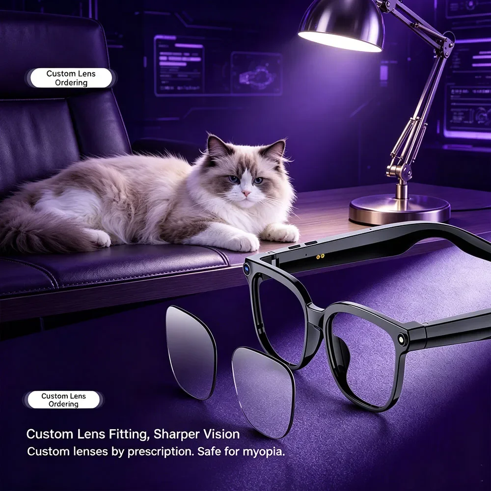 Fashion 8K HD Photochromic AI Smart Glasses Bluetooth Call Voice Translation Assistant Multifunction Camera Music Player
Fashion 8K HD Photochromic AI Smart Glasses Bluetooth Call Voice Translation Assistant Multifunction Camera Music Player