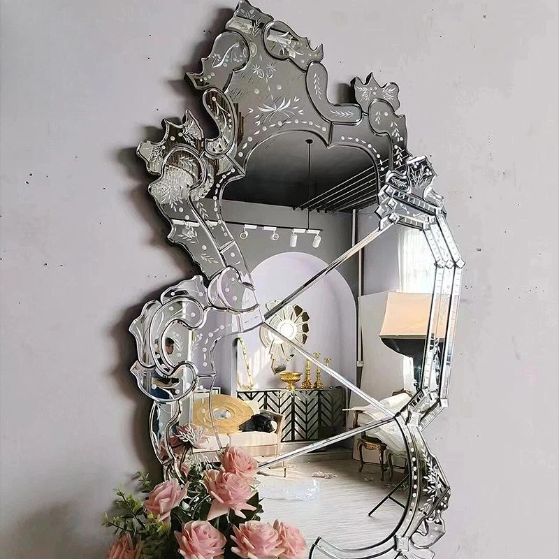 Luxury artistic sense carved decorative mirror bathroom living room home creative advanced hanging mirror
Luxury artistic sense carved decorative mirror bathroom living room home creative advanced hanging mirror
