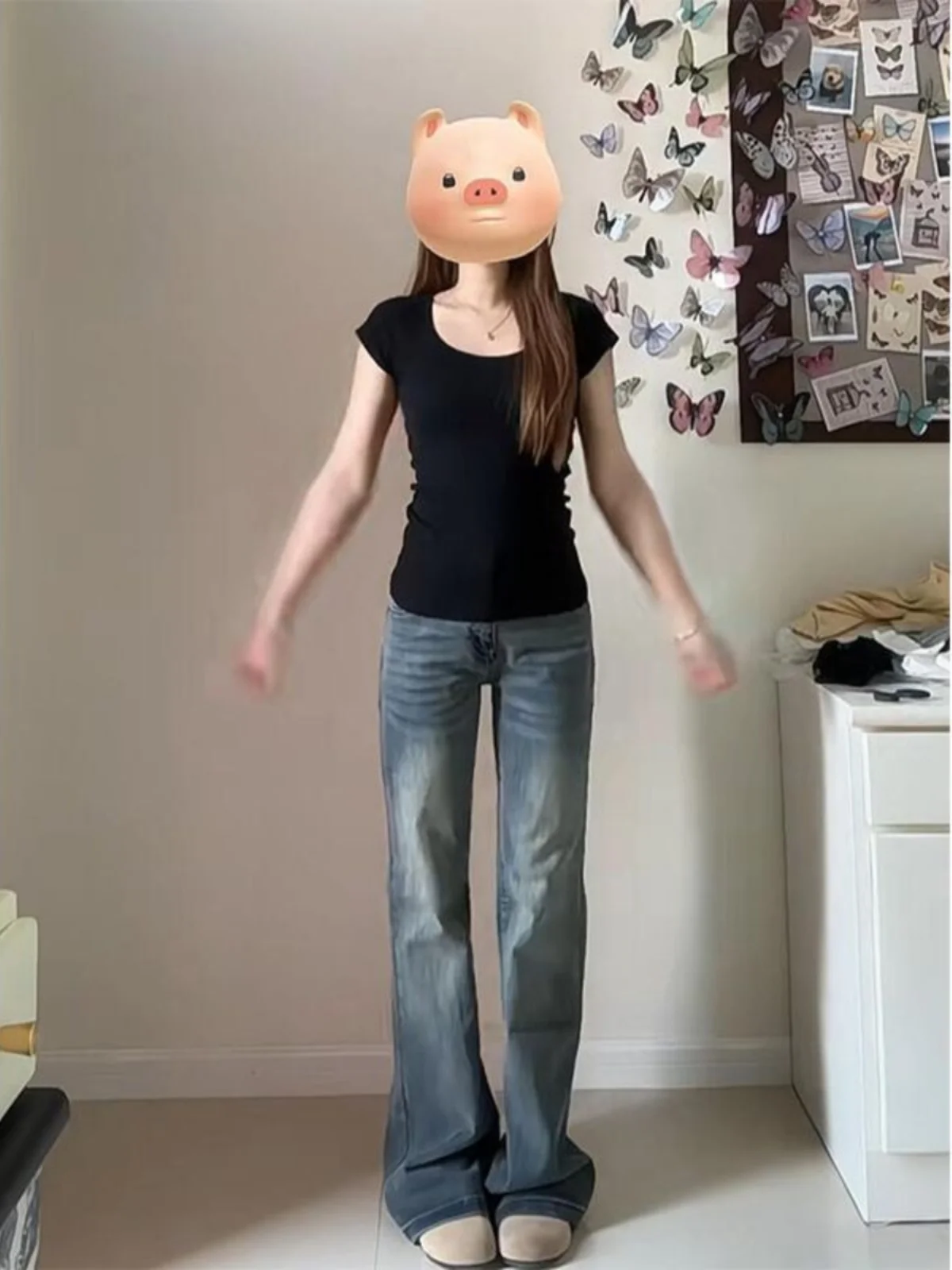 Джинсы женские с низкой посадкой, широкие штанины, прямой крой, винтажные, облегающие, с эффектом утягивания, повседневные, с высокой талией, длинные, синие
Джинсы женские с низкой посадкой, широкие штанины, прямой крой, винтажные, облегающие, с эффектом утягивания, повседневные, с высокой талией, длинные, синие