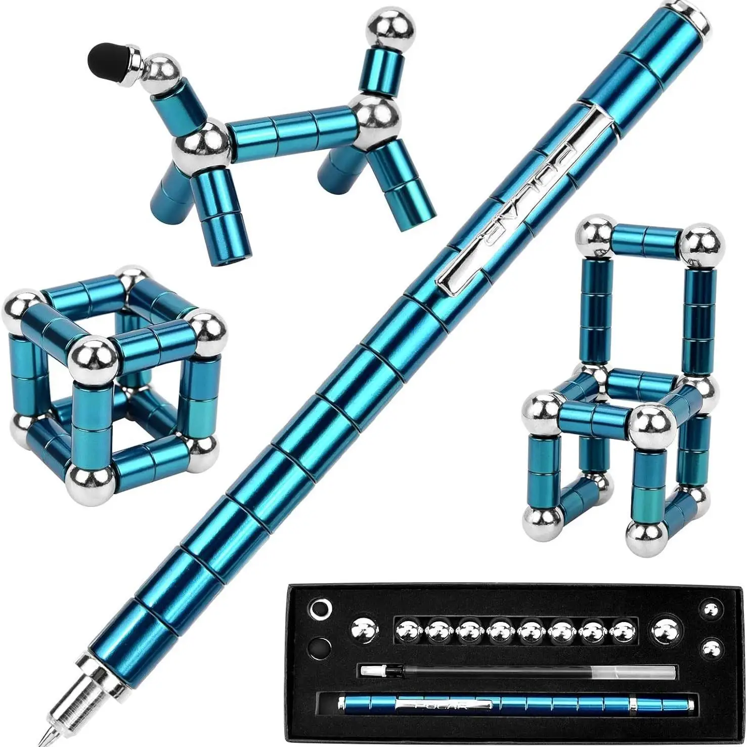 Magnet Pen Students with Multifunctional Gel Pen Metal Stress Relieving Boys Toys for Children Puzzle Handmade DIY Ball Pens
Magnet Pen Students with Multifunctional Gel Pen Metal Stress Relieving Boys Toys for Children Puzzle Handmade DIY Ball Pens