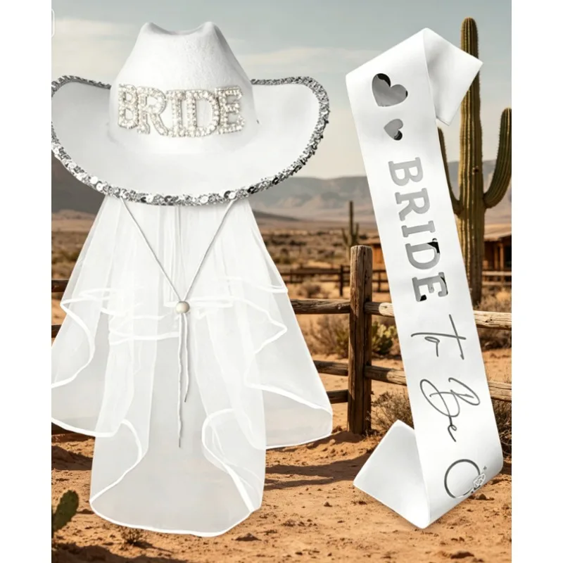 Bridal Pearl Letter Sequined Denim Hat Set Sparkling Bride Letter Veil Baby Hat Shoulder Strap Set
Bridal Pearl Letter Sequined Denim Hat Set Sparkling Bride Letter Veil Baby Hat Shoulder Strap Set