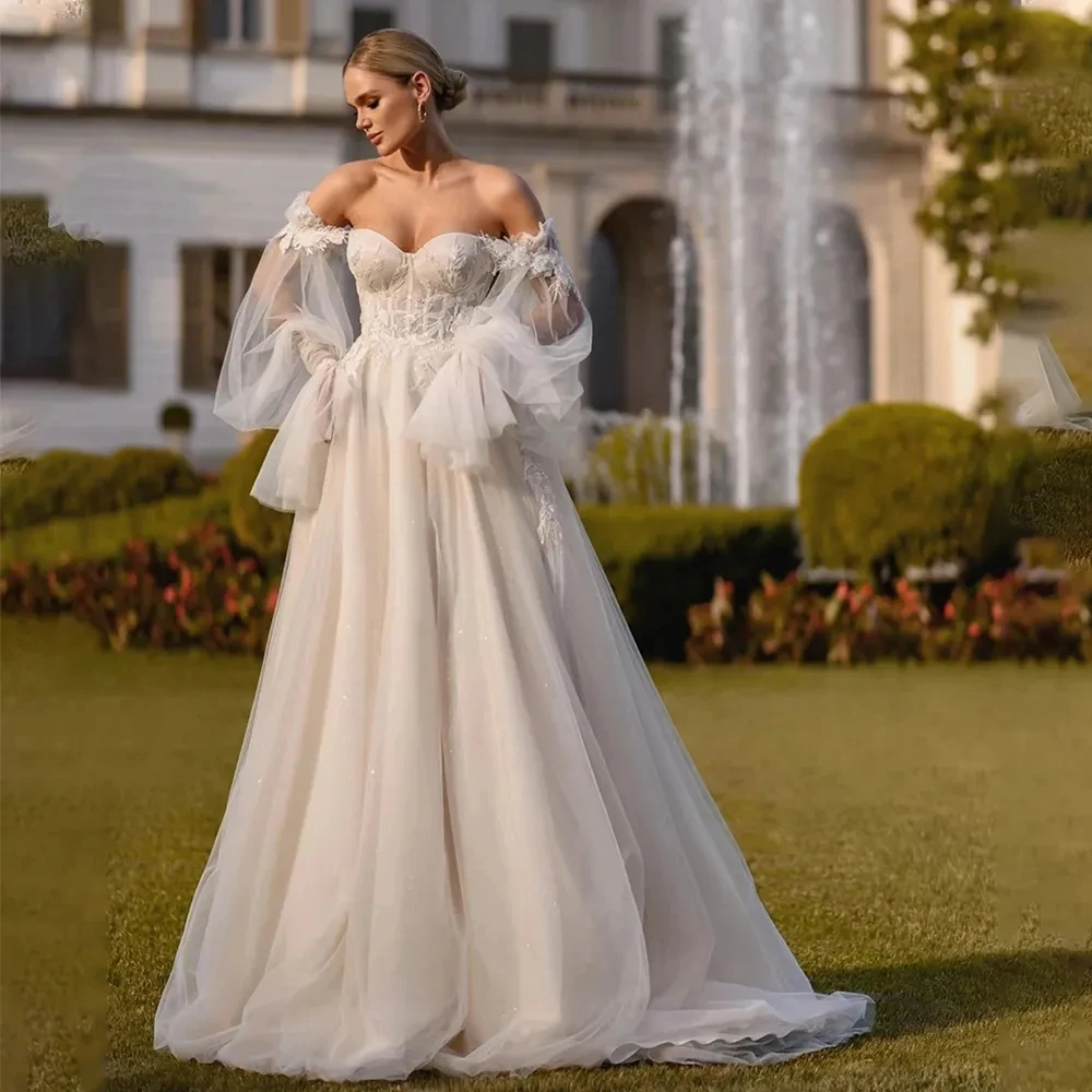 BOHO Vintage Wedding Dresses For Women A-Line Bridal Gowns For Formal Party 2024 Tulle Robes Lace Appliques Vestidos De Novia
BOHO Vintage Wedding Dresses For Women A-Line Bridal Gowns For Formal Party 2024 Tulle Robes Lace Appliques Vestidos De Novia