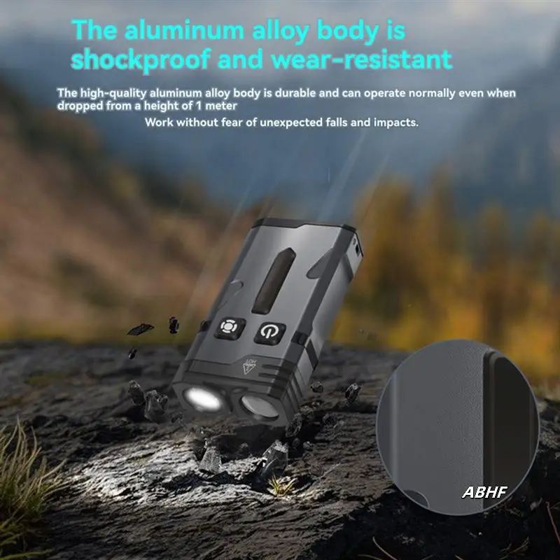EV20 Keychain LED Flashlight EDC UV Magnet Work Light Type-C Rechargeable Torch Hat Clip Lamp For Camping & Outdoor
EV20 Keychain LED Flashlight EDC UV Magnet Work Light Type-C Rechargeable Torch Hat Clip Lamp For Camping & Outdoor
