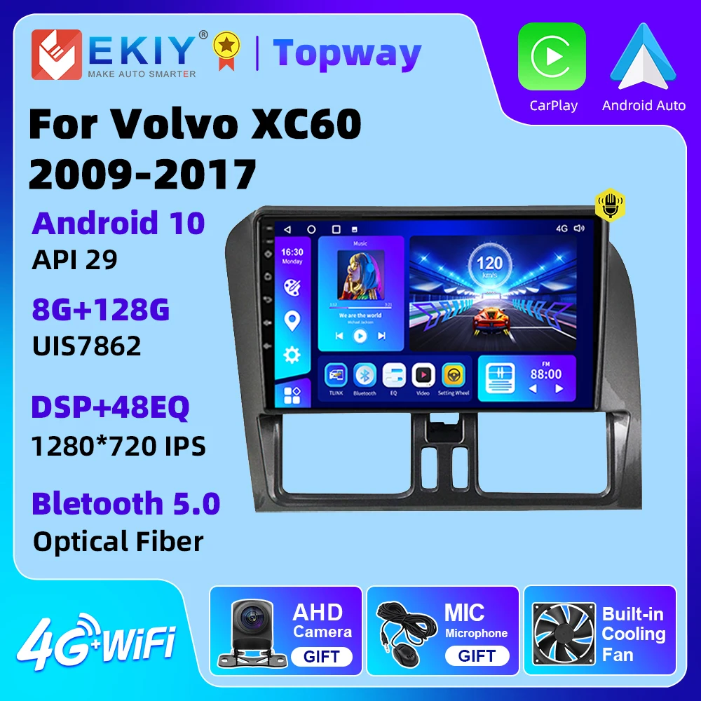 EKIY Android 10 авто радио с дисплеем стерео для Volvo XC60 2009-2017 2 Din мультимедийный плеер навигация GPS Carplay
EKIY Android 10 авто радио с дисплеем стерео для Volvo XC60 2009-2017 2 Din мультимедийный плеер навигация GPS Carplay