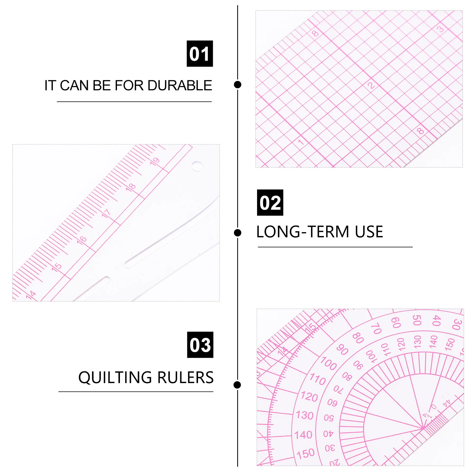4 Pcs Drawing Clipping Ruler Quilting Rulers Curve Drafting Folding Clear Sewing Tools and Accessories Pink for Tailor Miss
4 Pcs Drawing Clipping Ruler Quilting Rulers Curve Drafting Folding Clear Sewing Tools and Accessories Pink for Tailor Miss