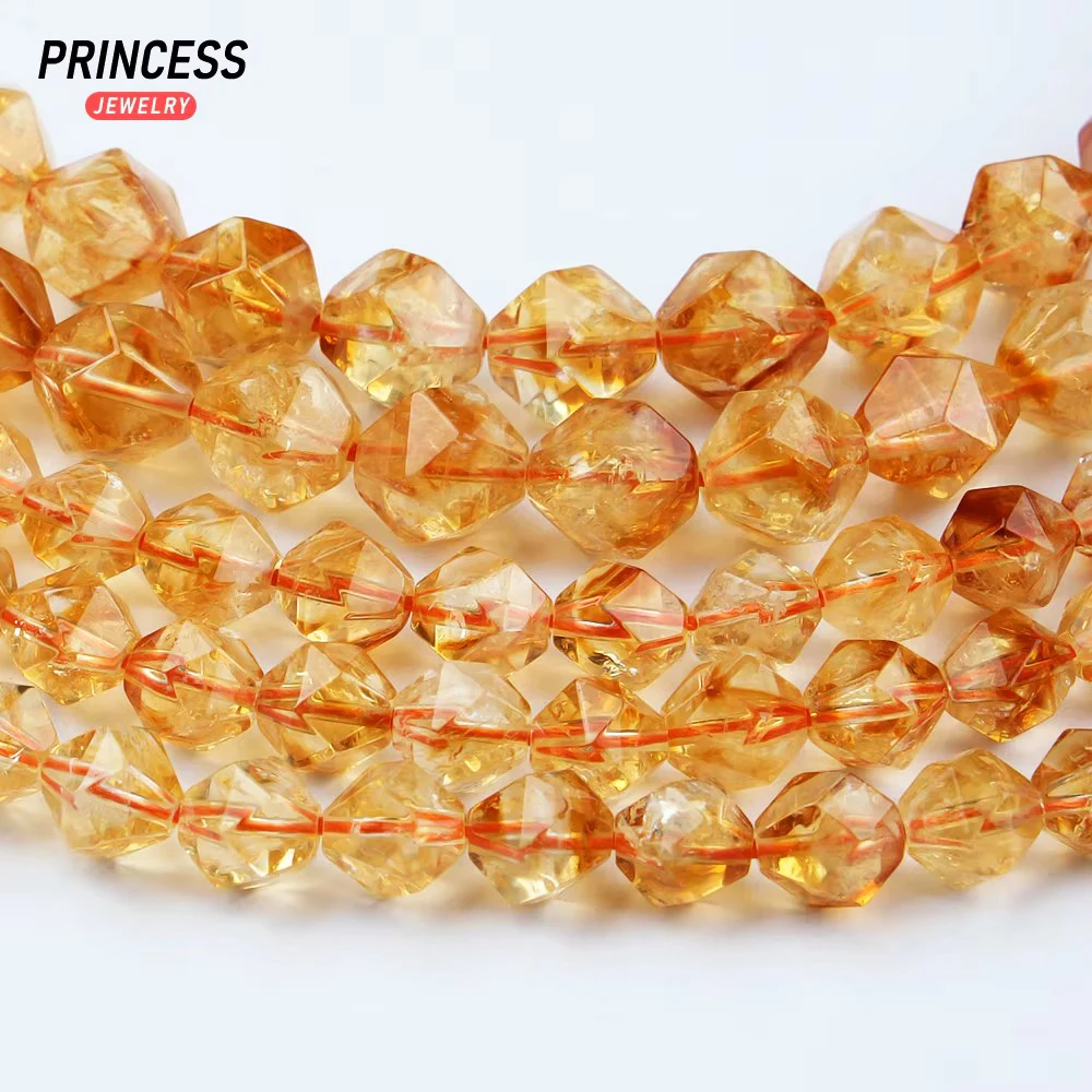 A++ Natural Golden Citrine Diamond Star Faceted Cut Yellow Crystal Loose Beads for Jewelry Making DIY Accessories
A++ Natural Golden Citrine Diamond Star Faceted Cut Yellow Crystal Loose Beads for Jewelry Making DIY Accessories