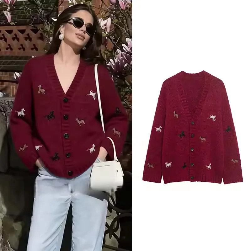 Женское вязаное пальто, весенний вязаный женский кардиган с длинными рукавами и круглым вырезом, женская одежда, повседневный жаккардовый женский свитер, женские топы
Женское вязаное пальто, весенний вязаный женский кардиган с длинными рукавами и круглым вырезом, женская одежда, повседневный жаккардовый женский свитер, женские топы