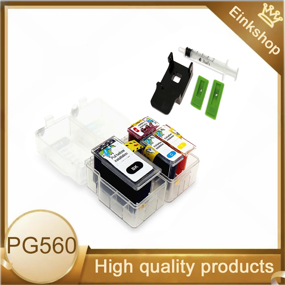 einkshop PG-560 CL-561 XL Smart ink Cartridge Refill Kit For Canon PG560XL CL561XL For Canon Pixma TS5350 TS7450 TS5351 TS5352
einkshop PG-560 CL-561 XL Smart ink Cartridge Refill Kit For Canon PG560XL CL561XL For Canon Pixma TS5350 TS7450 TS5351 TS5352